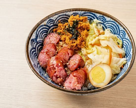 Taiwanese Sausage Floss Rice 台式香肠肉松饭